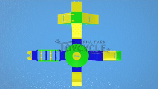 Floating Inflatable Water Park Cross Bounce Aquapark (2)