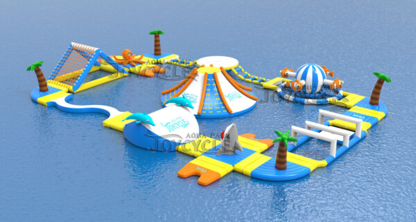 Floating Inflatable Water Park Underwater Animal World (3)