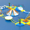 Floating Inflatable Water Park Underwater Animal World (4)