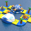 Floating Inflatable Water Park with Shark & Octopus (3)