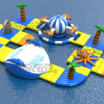 Floating Inflatable Water Park with Shark & Octopus JC-APM003