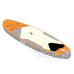 Inflatable Stand Up Paddle Board SUP Surf 10 feet Orange Gray