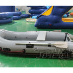 Gray Aluminum Bottom Rigid Inflatable Motor Boat JC-BA-18001