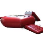 Inflatable Mini Floating Water Park with Trampoline and Slide JC-1929