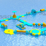 Outdoor Inflatable Water Park Floating Aqua Park JC-APL016