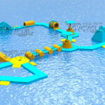 Outdoor Inflatable Water Park Floating Aqua Park JC-APL016