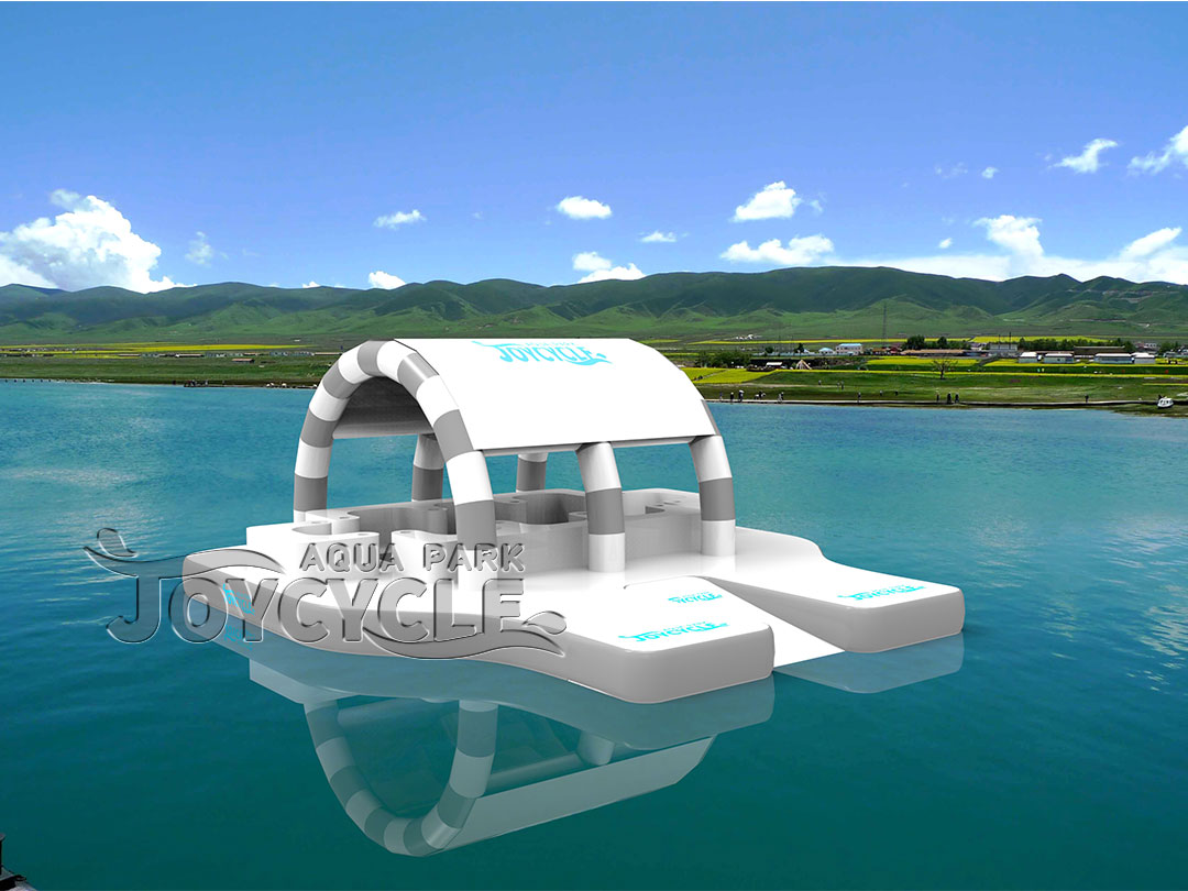 8 Person Floating Oasis Inflatable Party Island Water Luxury Sport JC-008. (5)
