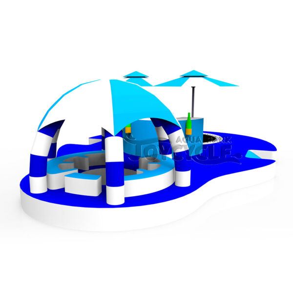 Inflatable floating dock yacht leisure platform JC-011 (1)