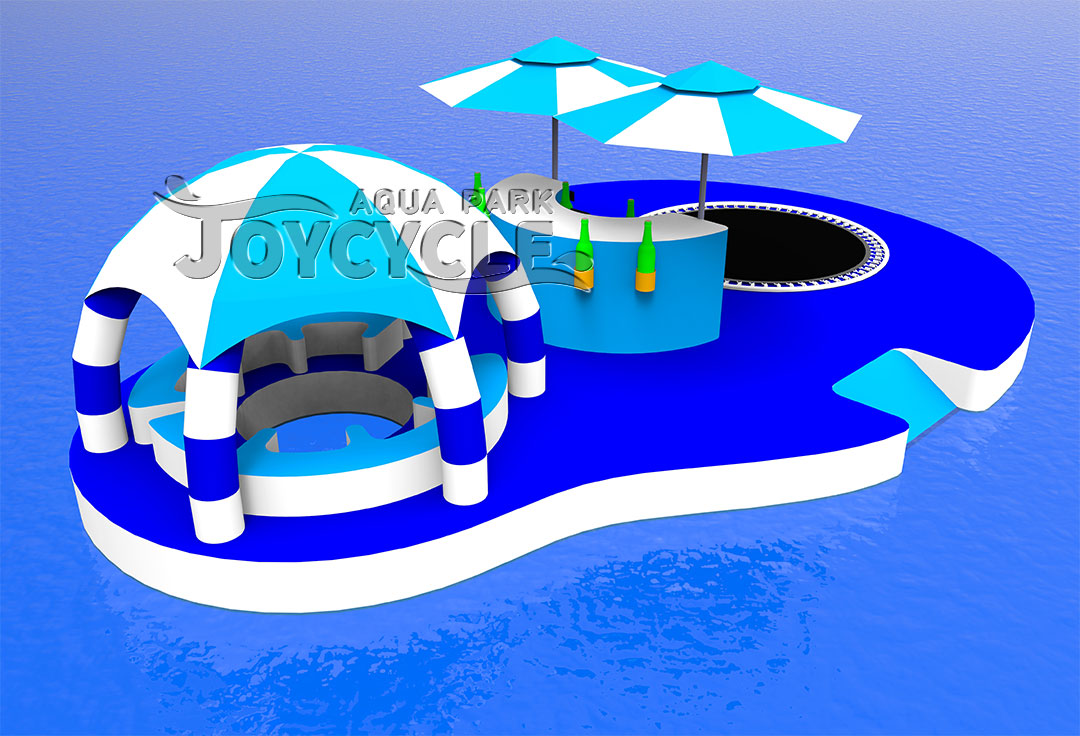 Inflatable floating dock yacht leisure platform JC-011 (4)
