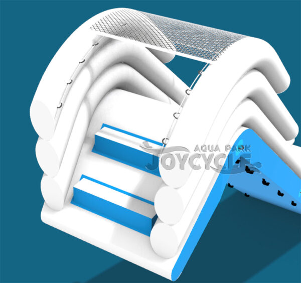Blue and White Inflatable Yacht Water Slide JC-023 (2)