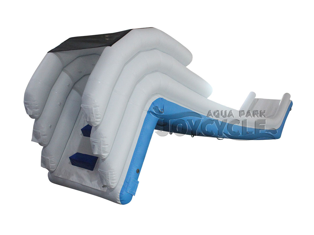 Blue and White Inflatable Yacht Water Slide JC-023 (4)