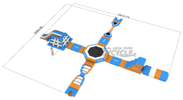 Cross Inflatable Aqua Park for Sale JC-APS052 4