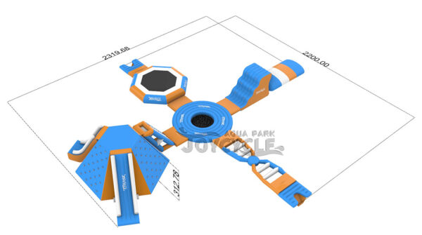 Cross Tower Inflatable Water Adventure Park JC-APS054 4