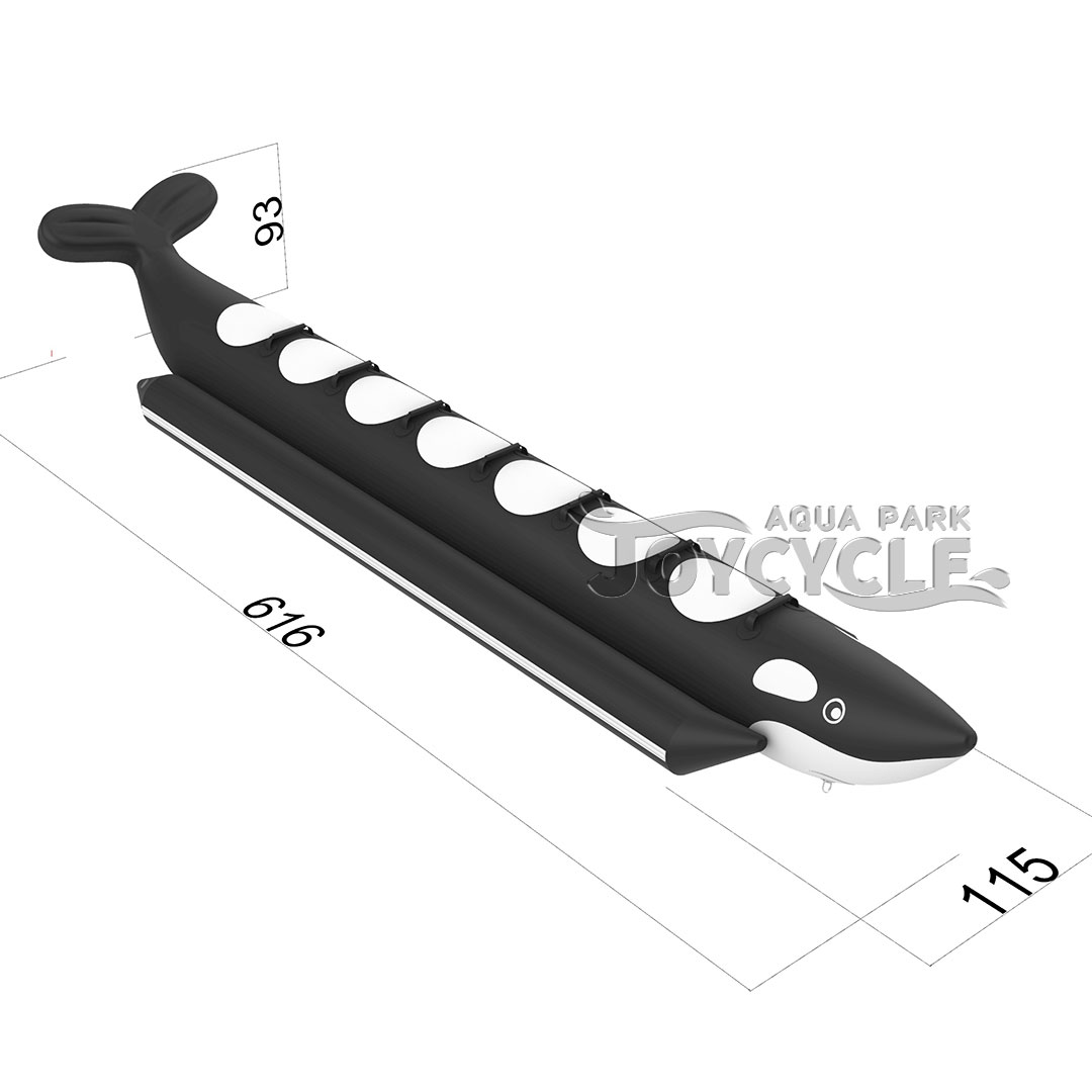 Inflatable Banana Tube Boat Whale JC-BA-2303 5