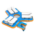 Luxury Inflatable Floating Platform Water Lounge with Sofa JC-LS028