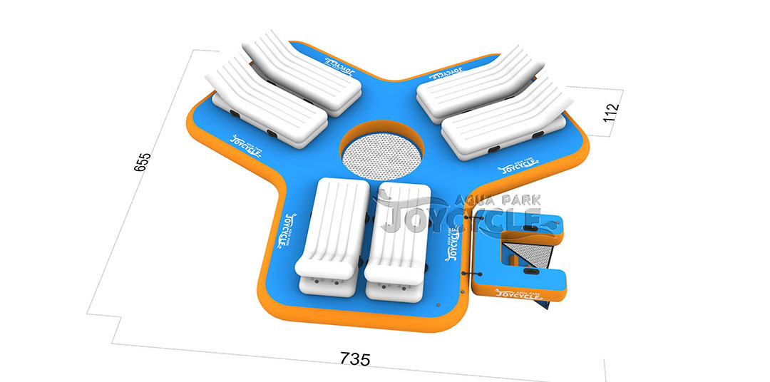 Inflatable Floating Platform Water Lounge with Sofa JC-LS028 6