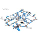 Large Maze Outdoor Inflatable Water Park JC-APL042