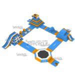 Square Aqua Inflatable Water Park JC-APS038