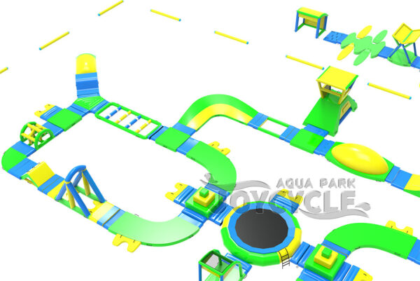 Outdoor big inflatable floating water park 2