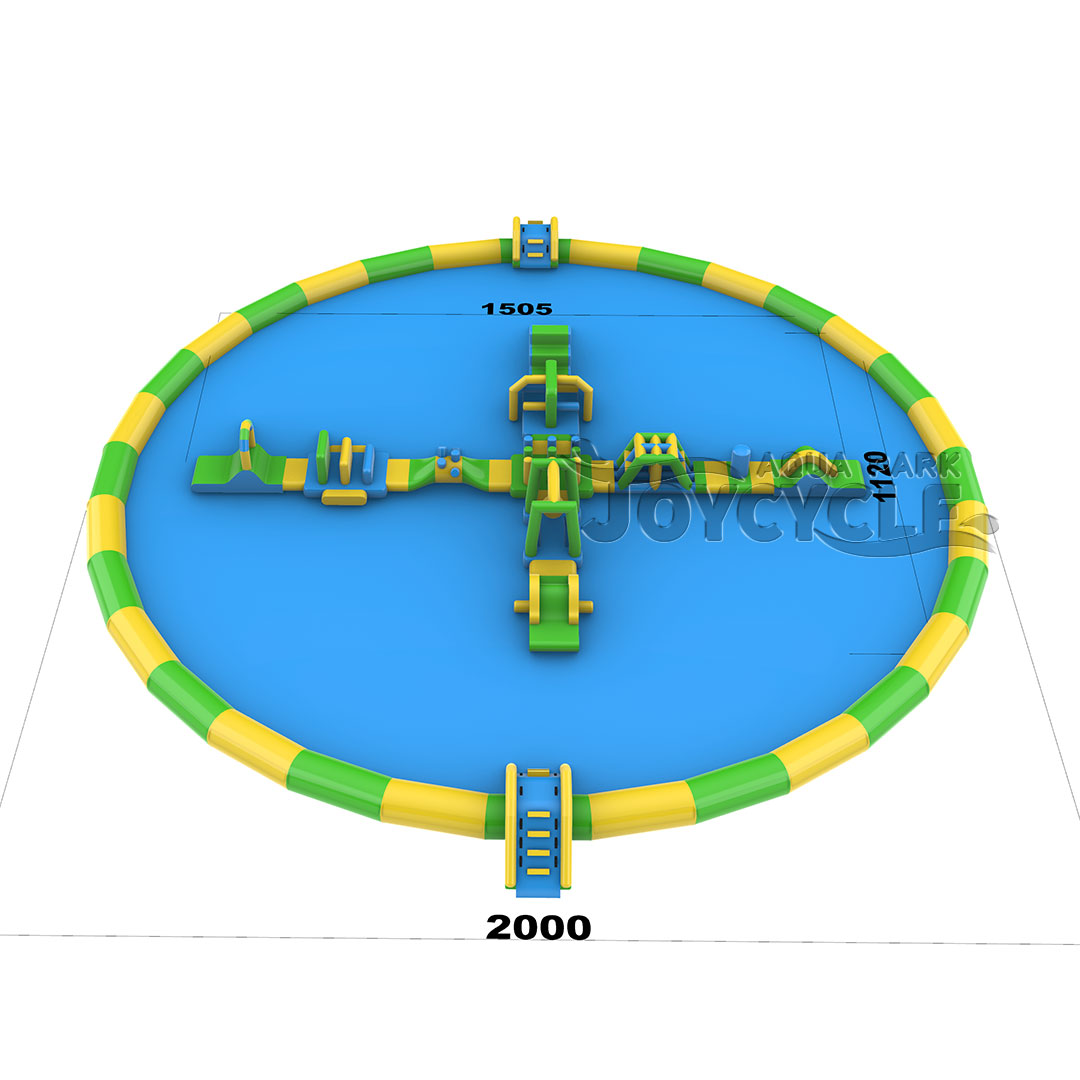 Cross Floating Inflatable Water Training Park for Kids JC-APS065 4