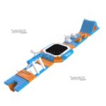 Forward Floating Trampoline Slide Water Park JC-APS067