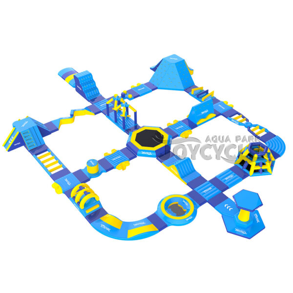 Frenzy Climb Run Plan Floating Inflatable Water Park JC-APM075 1