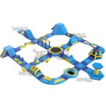 Frenzy Climb Run Plan Floating Inflatable Water Park JC-APM075