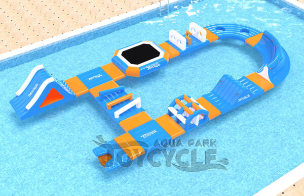 Small Roundabout Floating Inflatable Trampoline Water Park JC-APS066 3