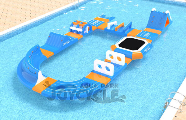Small Roundabout Floating Inflatable Trampoline Water Park JC-APS066 4