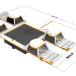 Inflatable Floating Islands Dock JC-LS051