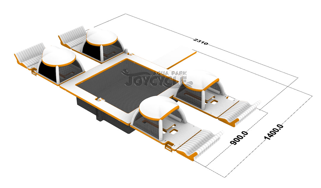 Inflatable Floating Islands Dock JC-LS051 2