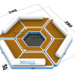 Portable Hexagon Blow Up Floats JC-LS046