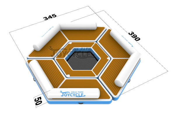 Portable Hexagon Blow Up Floats JC-LS046 2