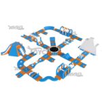 Ice Storm Inflatable Floating Water Park JC-APM023