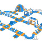 Orange Blue Medium Size Inflatable Floating Water Park JC-APM043