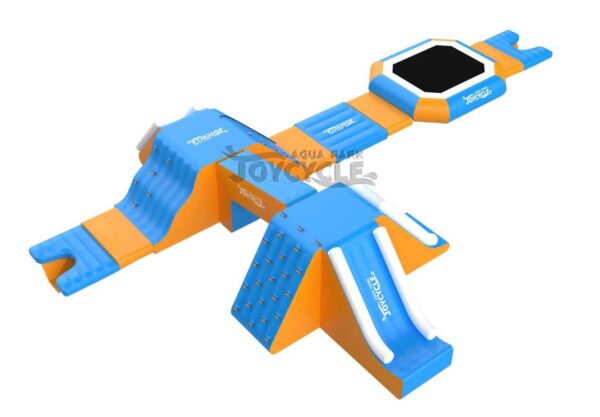 Small L-Shaped Floating Inflatable Trampoline Water Park JC-APS024 (3)