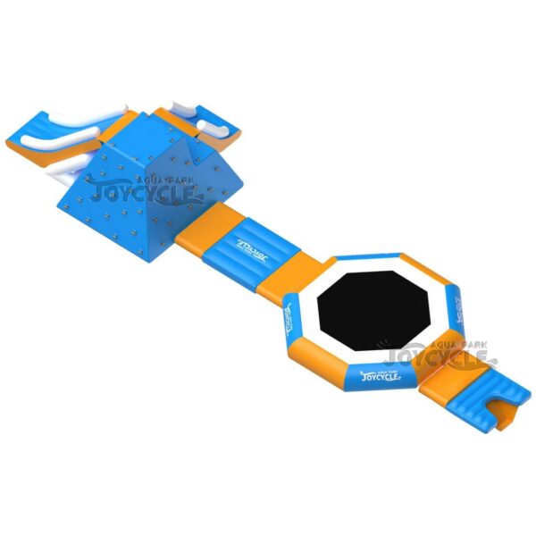 Small Size Trampoline Slide Floating Inflatable Water Park JC-APS026 (1)