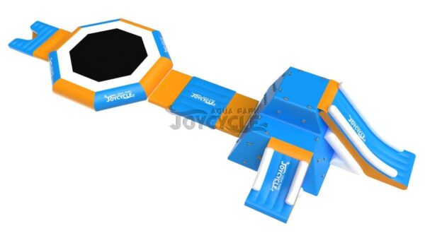 Small Size Trampoline Slide Floating Inflatable Water Park JC-APS026 (2)