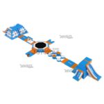 Straight Aqua Inflatable Water Trampoline Park JC-APS029