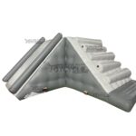 Grey White Floating Inflatable Climbing Slide JC-SL009-B
