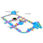 Colorful Long Size Medium Inflatable Water Park JC-APM130