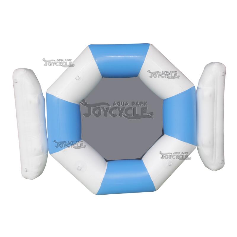 Blue White Small Airtight Inflatable Water Trampoline JC-JU003-C (2)