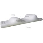 Solid White Inflatable Double Wave Running Obstacle Water Sports JC-RU019-E